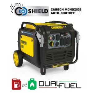 Champion 201175 8500W Electric Start Dual Fuel Inverter Generator with CO Shield – Ultra Quiet for Home Backup & RV