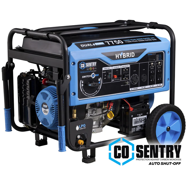 Pulsar PG7750BCO 7,750-Watt Dual-Fuel Generator with CO Alert Online - Image 8