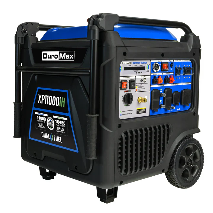 Buy DuroMax XP11000iH 11,000 Watt Portable Dual Fuel Inverter Generator with CO Alert Online