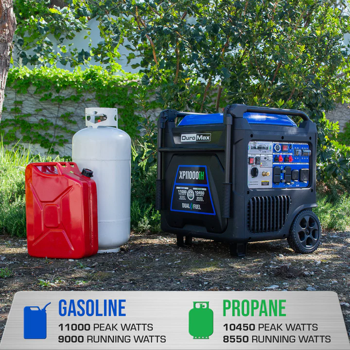 DuroMax XP11000iH 11,000 Watt Portable Dual Fuel Inverter Generator with CO Alert - Image 3